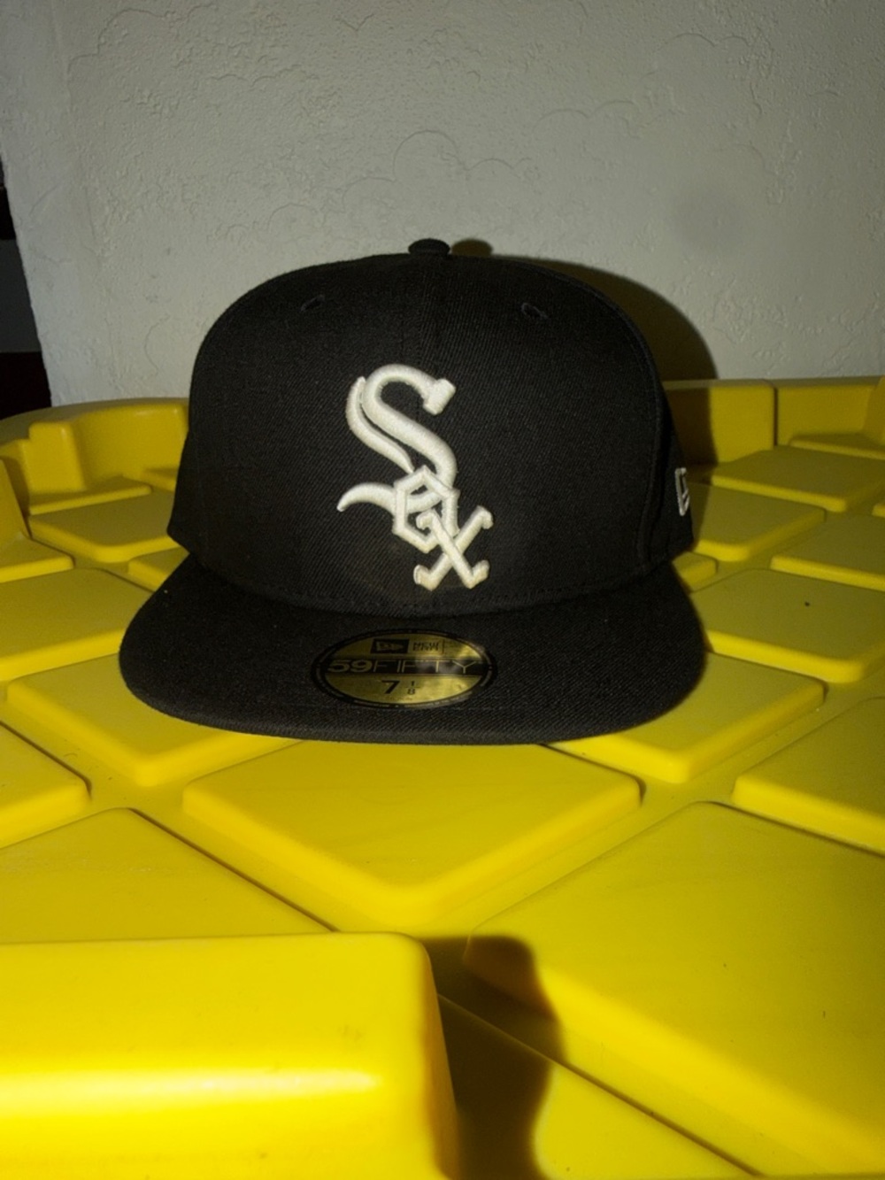 New Era Black and White Chicago Sox Fitted Cap